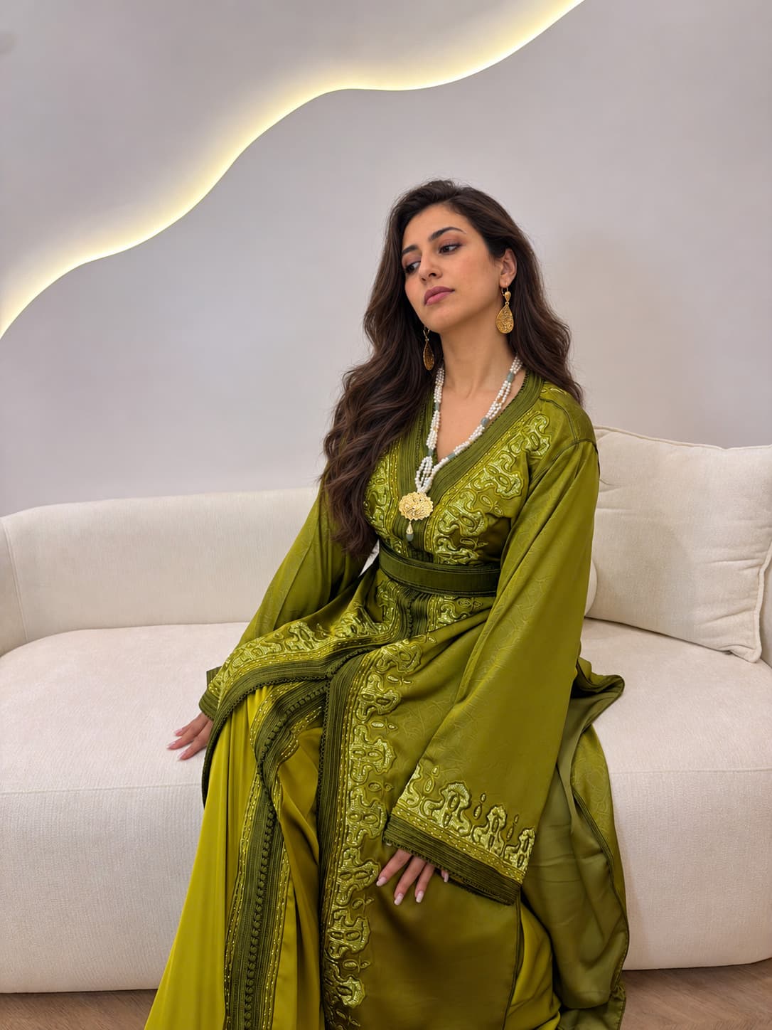 Détail de la broderie, Caftan Bahia